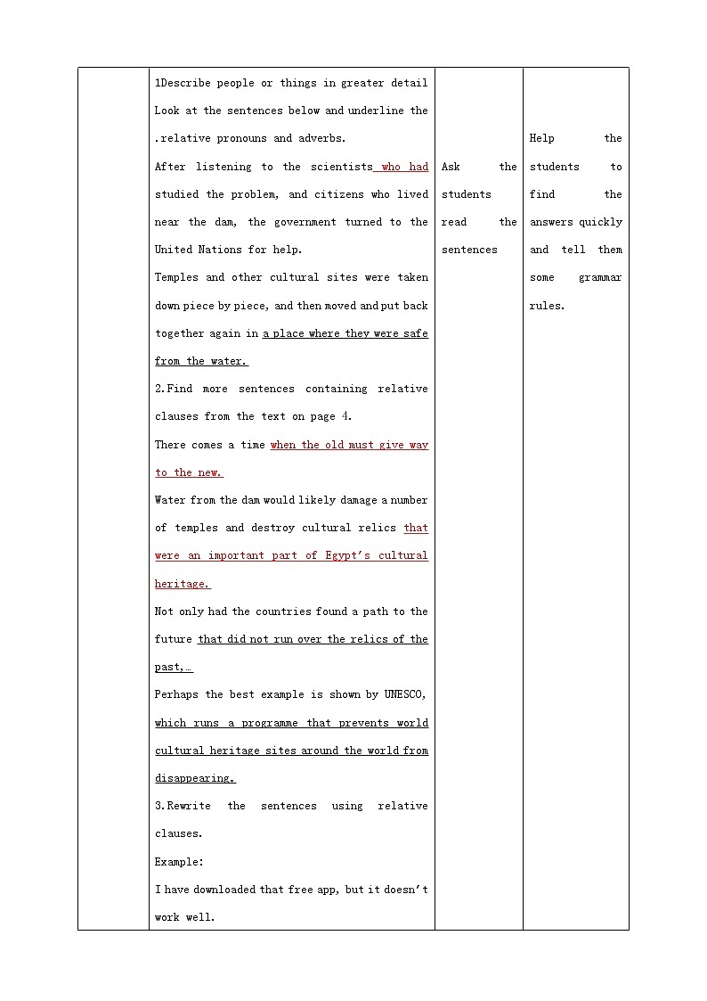 book2 unit1 period3 Dscovering Useful Structures教案第3页