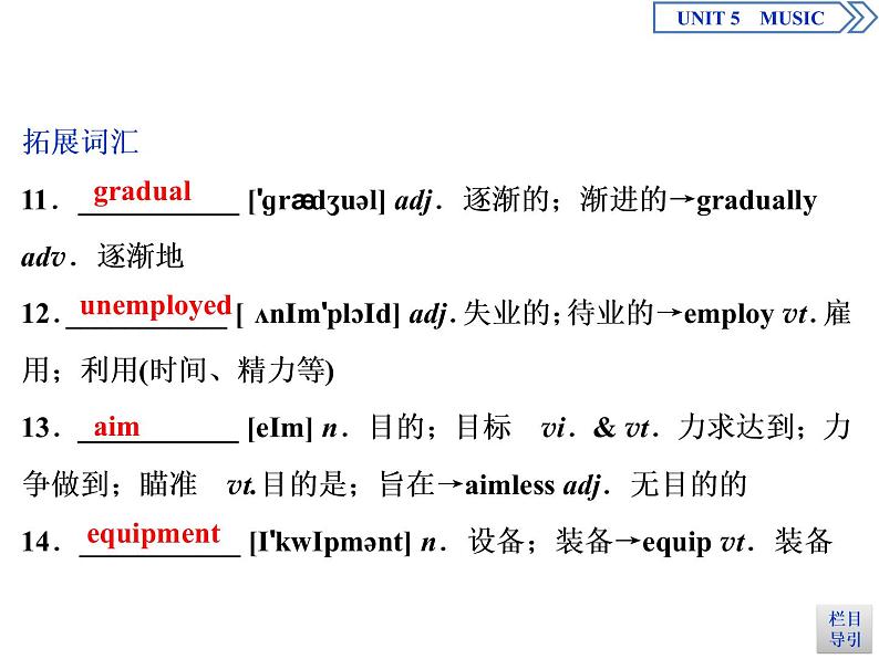 人教版高中英语必修第二册同步课件 UNIT 5 Music （5份打包，含答案）04