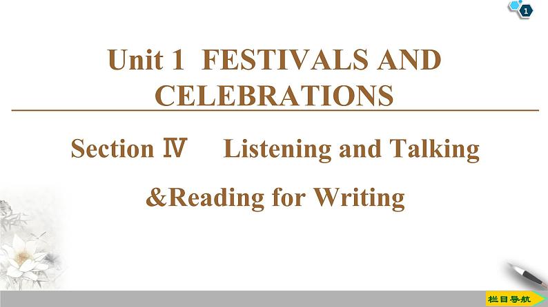 19-20 Unit 1 Section Ⅳ　 Listening and Talking &Reading for Writing第1页