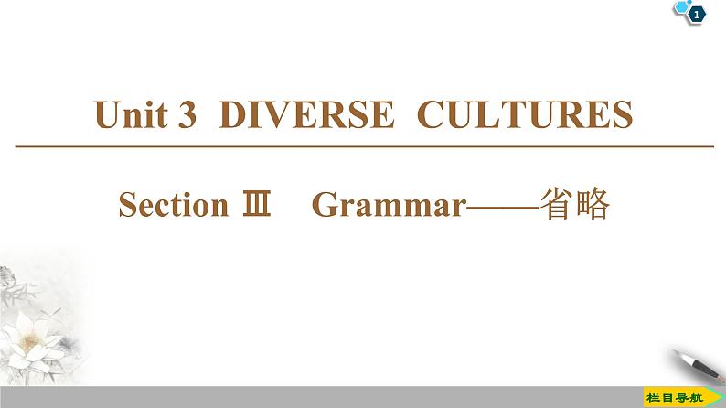 人教版高中英语必修第三册 UNIT 3 DIVERSE CULTURES（课件+学案+作业）（14份打包，含答案）01