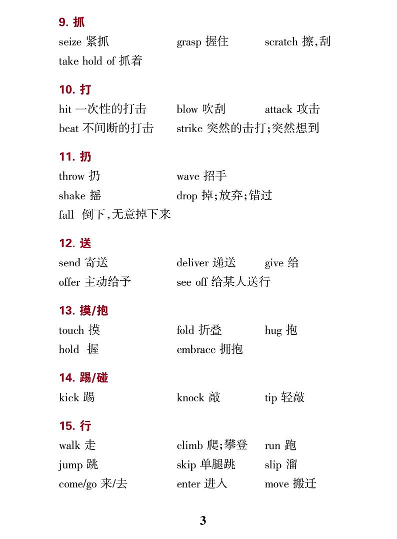 高中英语专题-完形填空常考词汇辨析第3页