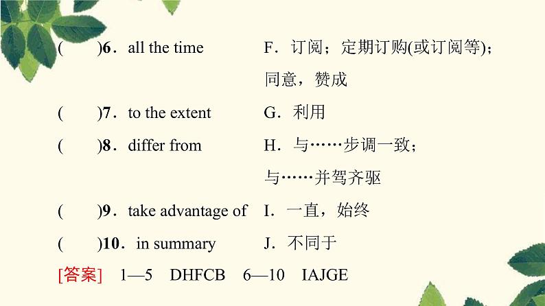 译林版2019选修四UNIT 4 预习 新知早知道1课件第4页