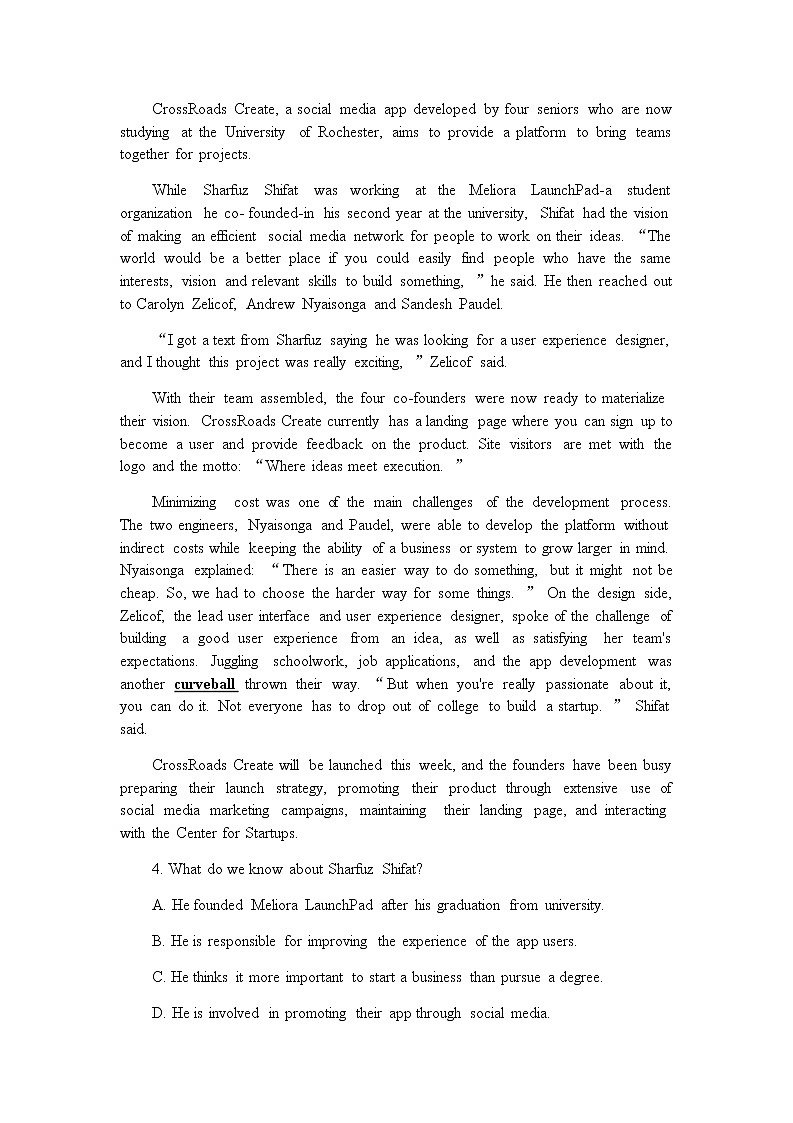 2022届广东省广州市天河区高三下学期5月三模英语试卷含答案03