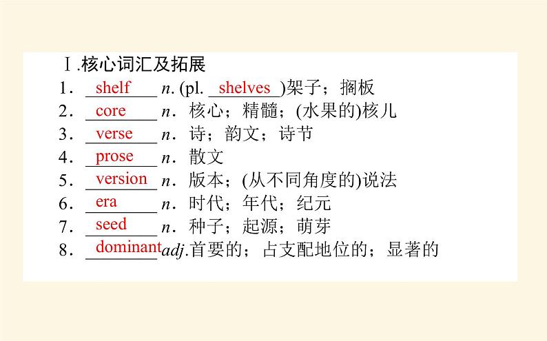 人教版高中英语选择性必修第三册unit5 poems section ⅱ learning about language课件第2页