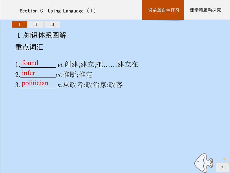 人教版高中英语选择性必修第一册unit1 people of a chievement sectionc using language ⅰ课件第2页