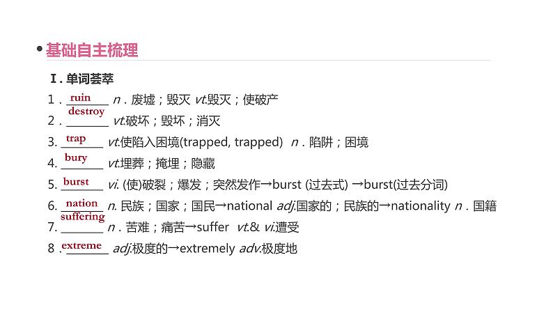 高考英语一轮复习1 Unit 4 Earthquakes课件第6页