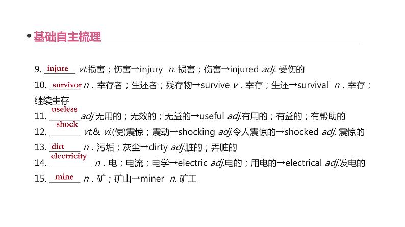 高考英语一轮复习1 Unit 4 Earthquakes课件第7页