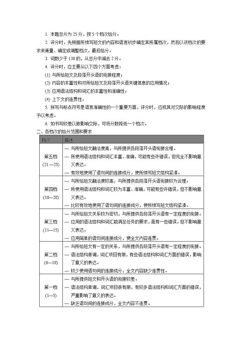 2021保定高三下学期5月第二次模拟考试英语试题PDF版含答案03