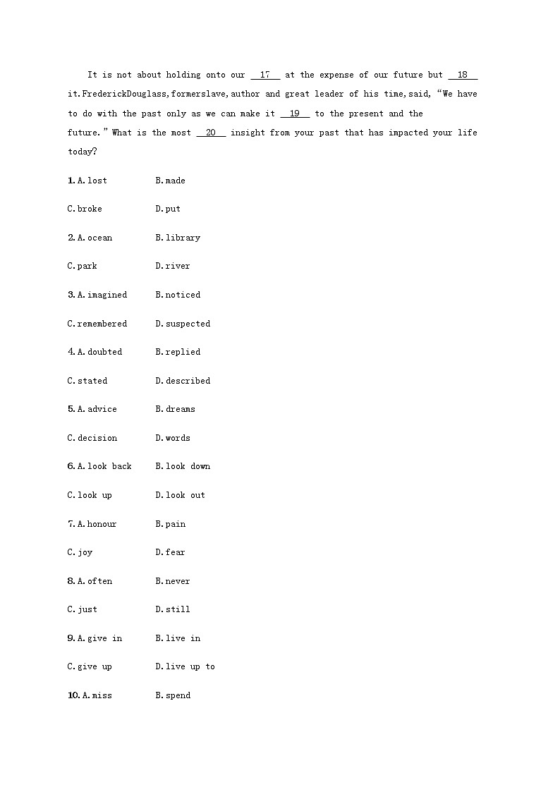 新人教版高考英语一轮复习考点规范练27含解析第3页