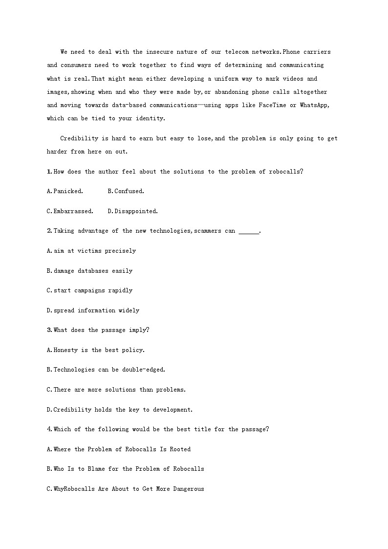 新人教版高考英语一轮复习考点规范练32含解析第2页