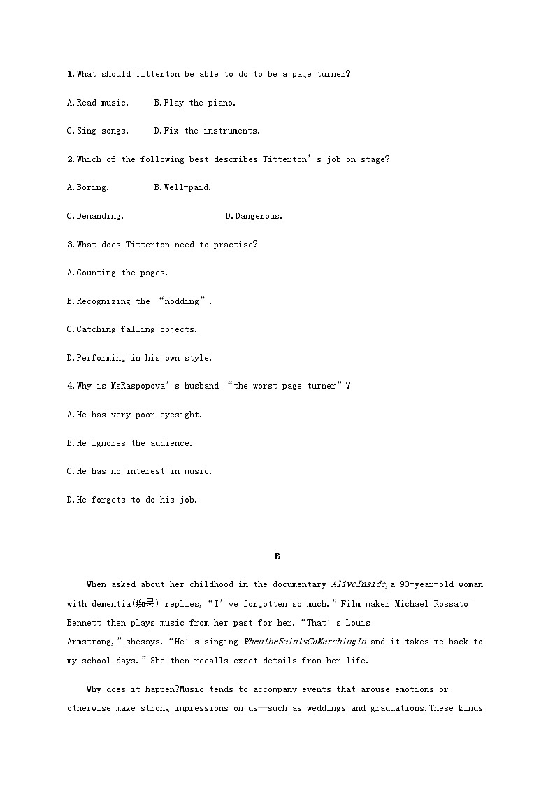 福建专用高考英语一轮复习考点规范练10含解析第2页