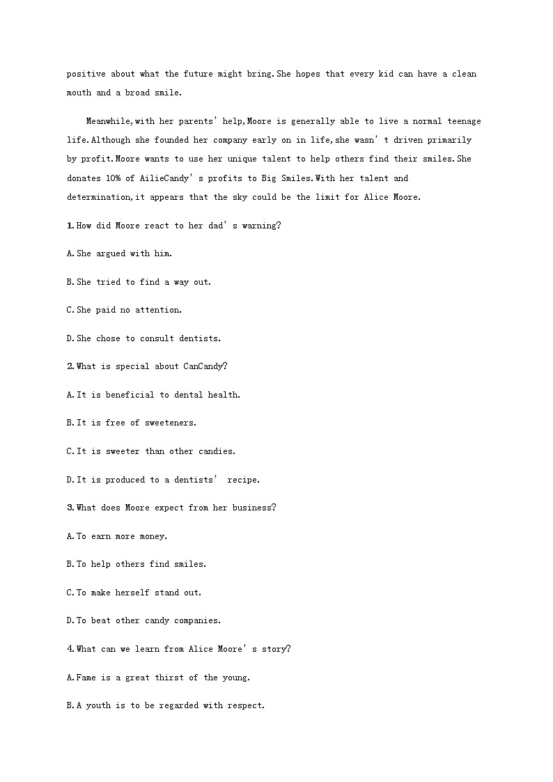 福建专用高考英语一轮复习考点规范练16含解析02