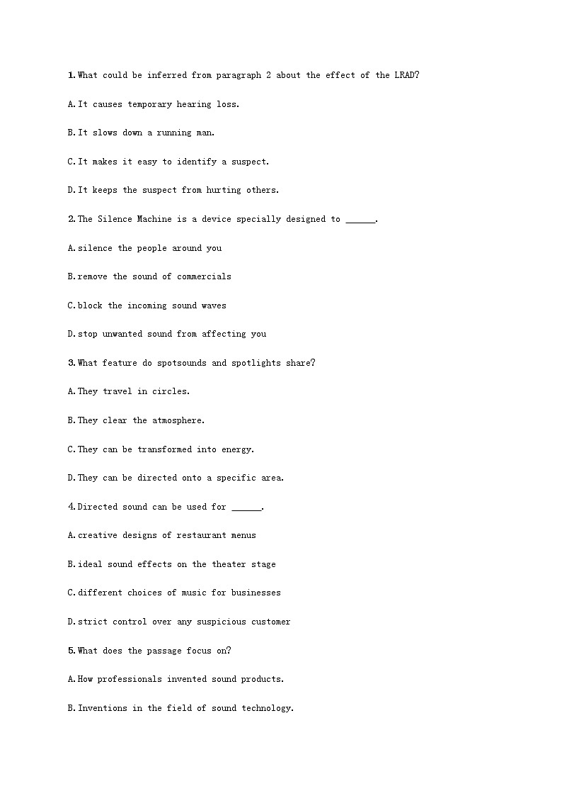 福建专用高考英语一轮复习考点规范练35含解析第2页