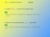 北師大版高中英語(yǔ)必修第一冊(cè)Unit1LifeChoicesLesson3作業(yè)課件
