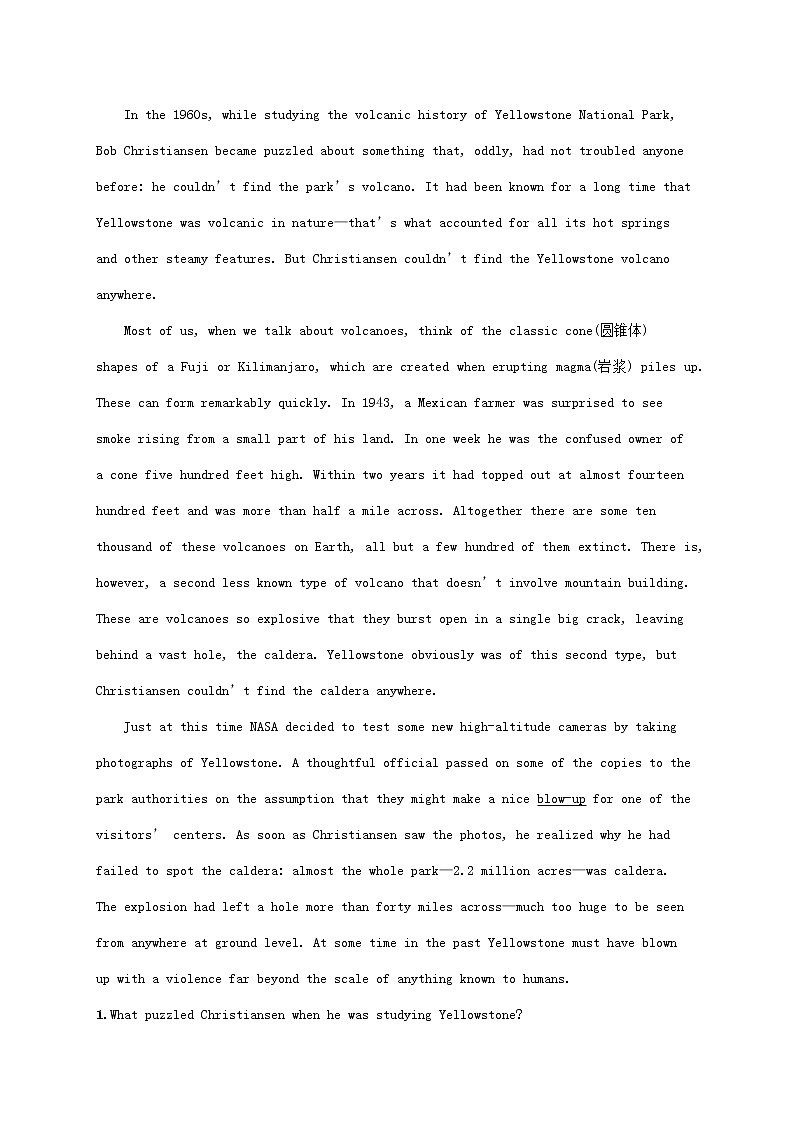 福建专版2022年新教材高考英语一轮复习考点规范练6IconicAttractions标志性风物含解析新人教版第3页