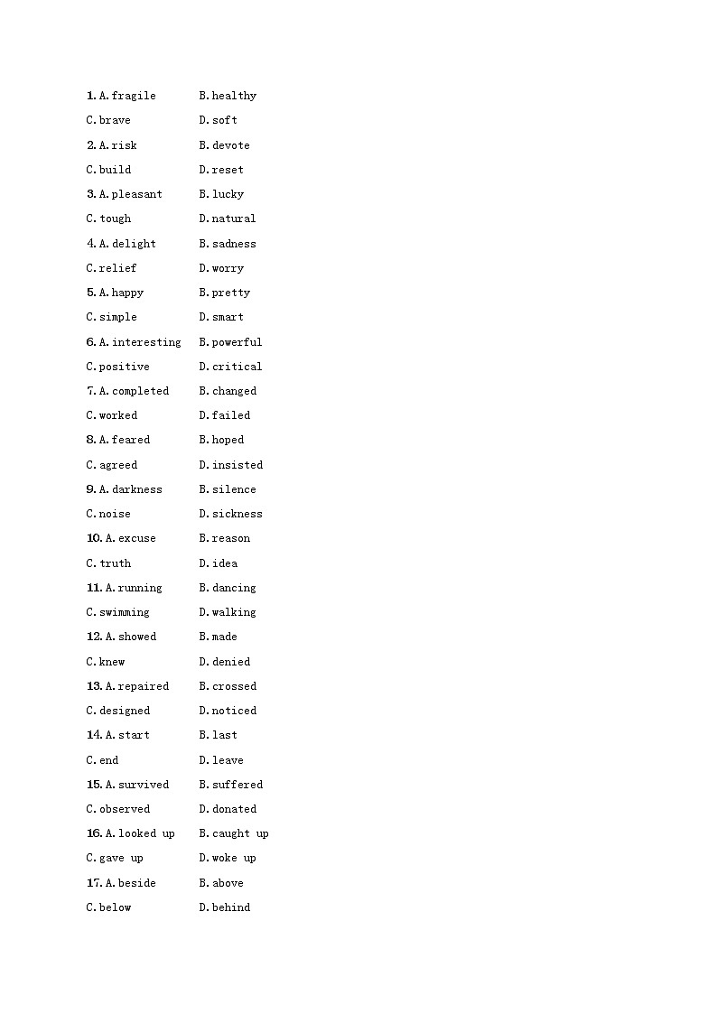 广西专用2022年高考英语一轮复习考点规范练11含解析新人教版03