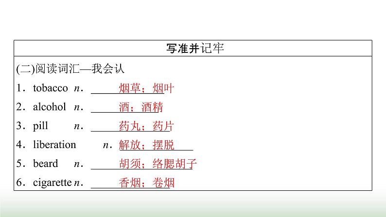 新高考英语一轮总复习Unit 2 healthy lifestyle课件新人教版选择性必修第三册第6页