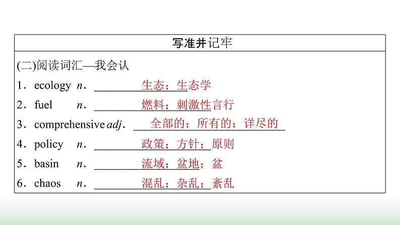 新高考英语一轮总复习Unit 3 environmental protection课件新人教版选择性必修第三册06