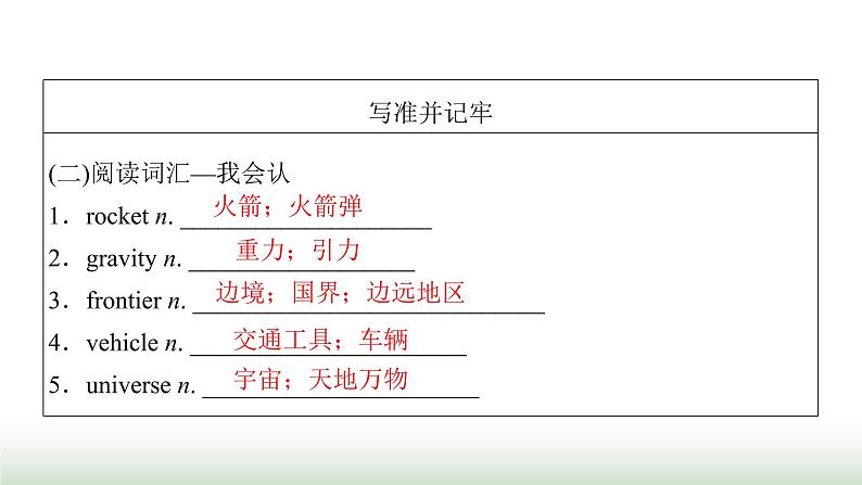 新高考英语一轮总复习Unit 4 space exploration课件新人教版必修第三册07