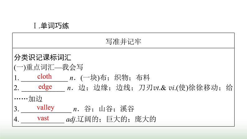 新高考英语一轮总复习Unit 3 fascinating parks课件新人教版选择性必修第一册04