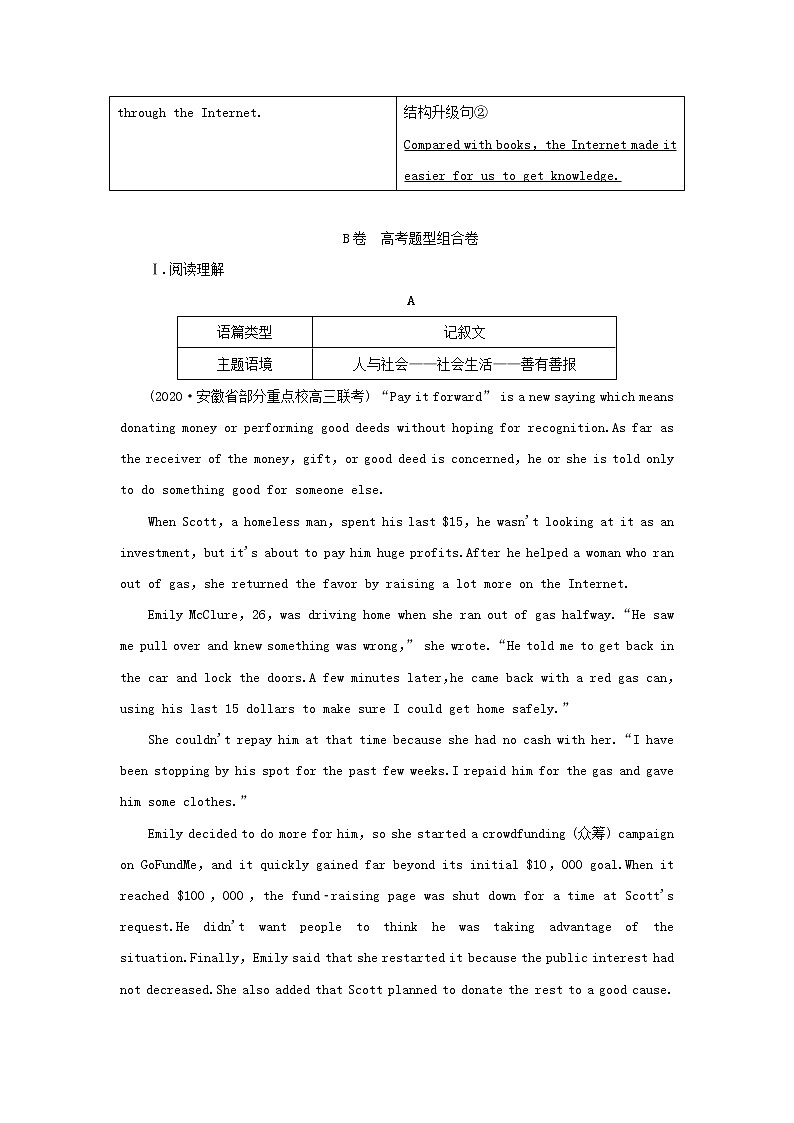 2022年高考英语一轮复习Module6TheInternetandTelecommunications课后练习含解析外研版必修103