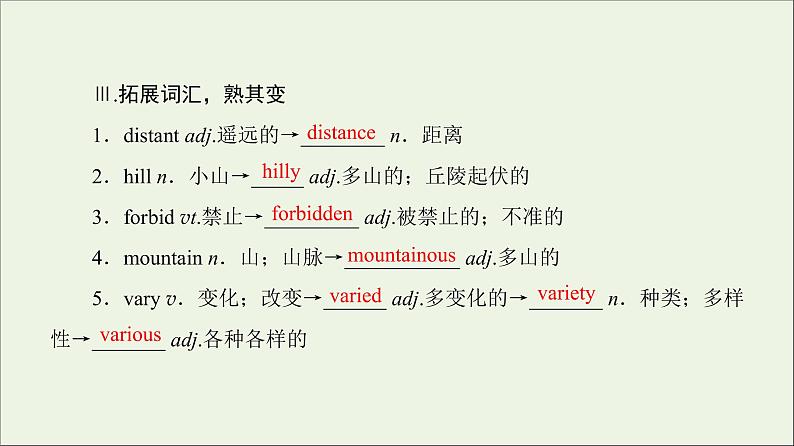 2022年高考英语一轮复习Module5ATripAlongtheThreeGorges课件外研版必修405