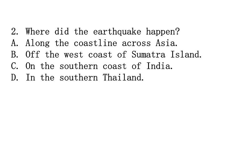 2021—2022学年高中英语人教版必修第一册同步教学课件Unit4 natural disasters reading for writing第5页