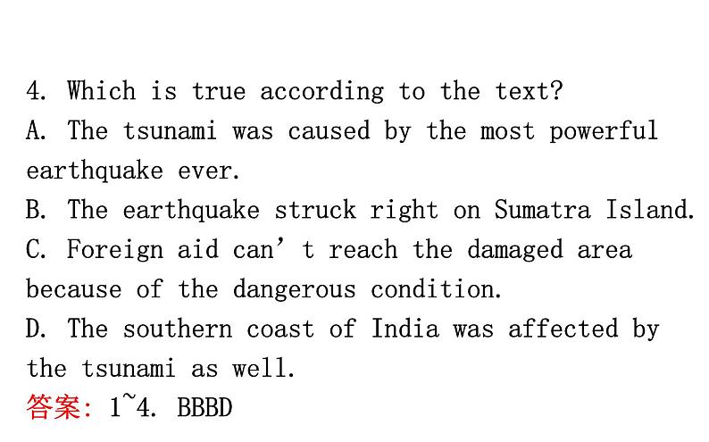 2021—2022学年高中英语人教版必修第一册同步教学课件Unit4 natural disasters reading for writing第7页