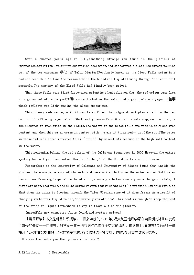 高考英语二轮复习专题23人物故事类阅读.科普知识类阅读含答案03