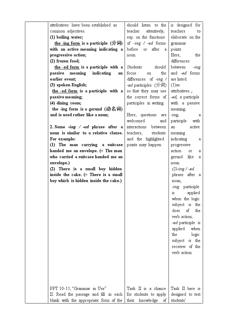 上外版2020高中英语必修二Unit 3 food Period 3 Grammar in Use教案03