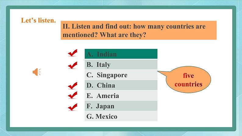 上外版2020高中英语必修二Unit 3 food Period 4  Listening & Viewing课件05