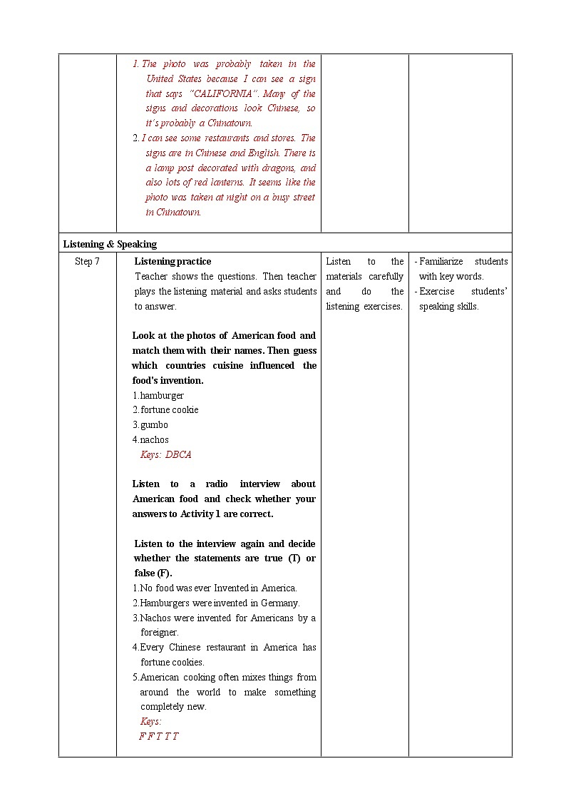人教版新课标高中英语必修三Unit 3 Period 1 Listening and Speaking教案03