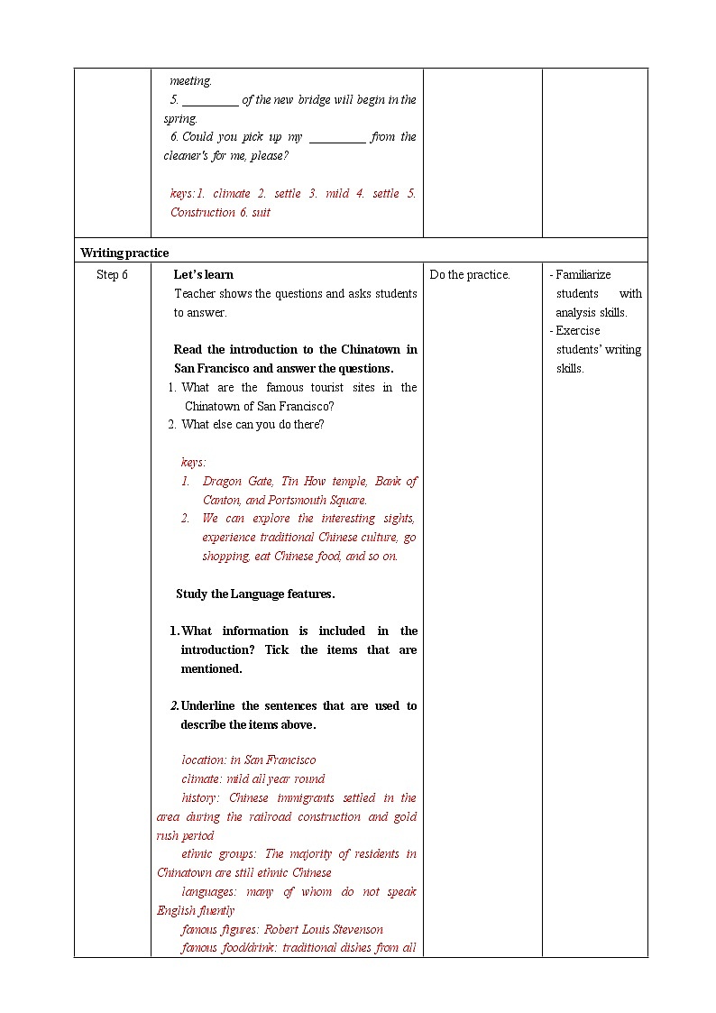 人教版新课标高中英语必修三Unit 3 Period 4 Reading for Writing教案第3页