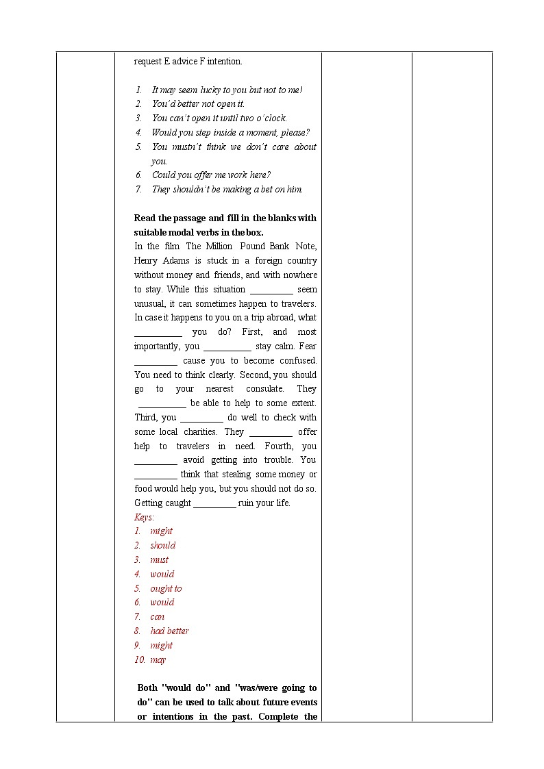 人教版新课标高中英语必修三Unit 5 Period 3 Discovering Useful Structures教案03