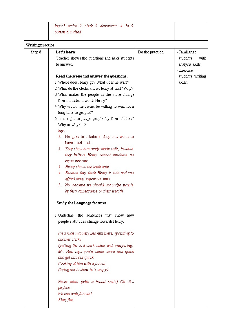 人教版新课标高中英语必修三Unit 5 Period 4 Reading for Writing教案03