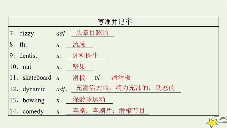 （新高考）2023版高考英语一轮总复习 Unit 2 healthy lifestyle课件 新人教版选择性必修第三册第7页