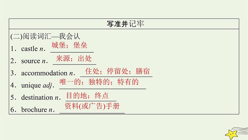 （新高考）2023版高考英语一轮总复习 Unit 2 travelling around课件 新人教版必修第一册07