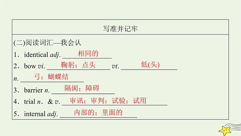 （新高考）2023版高考英语一轮总复习 Unit 4 body language课件 新人教版选择性必修第一册08