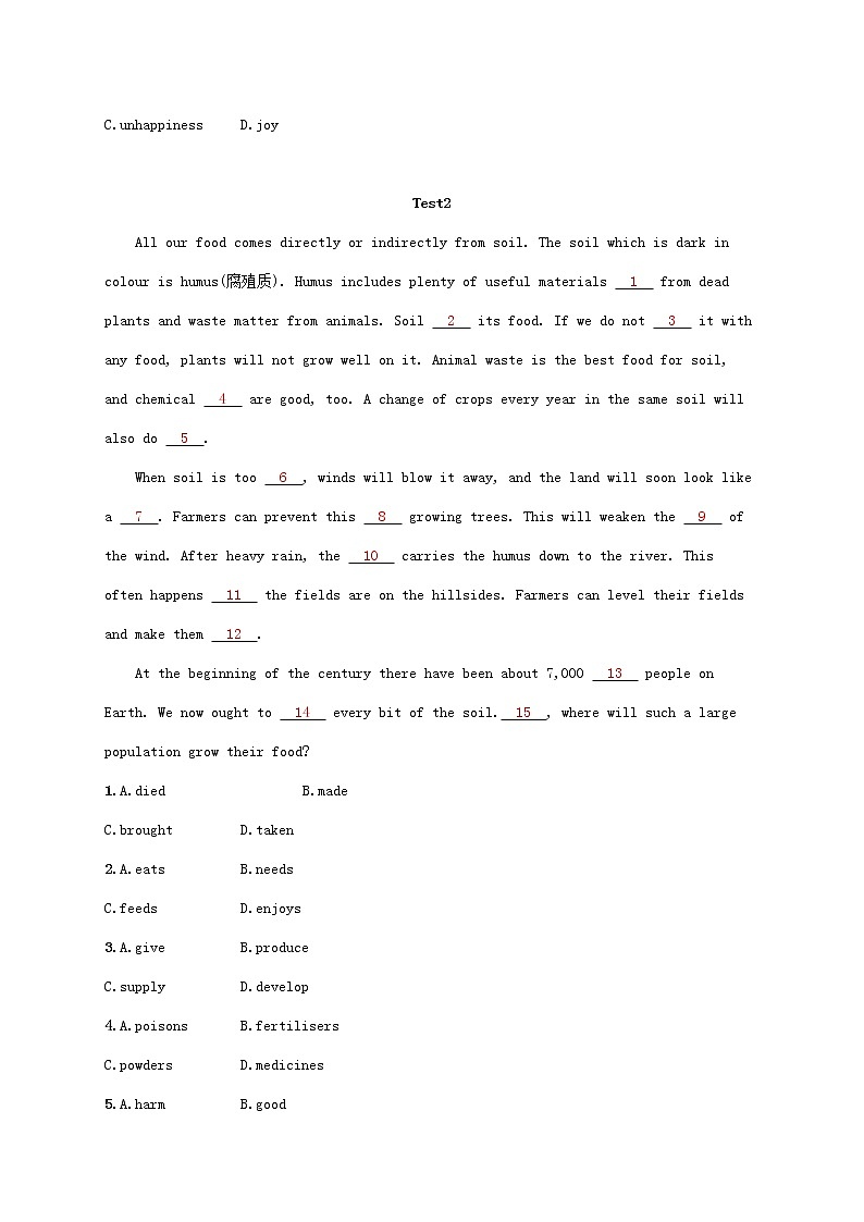 2022年高考英语二轮复习专题三完形填空文体分类练四__说明文和议论文含解析第3页