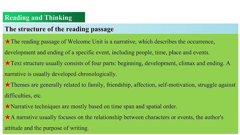 Welcome Unit Period 2 Reading and thinking（课件）-2022-2023学年上学期高一英语同步教学备课件（人教版新教材必修第一册）第6页