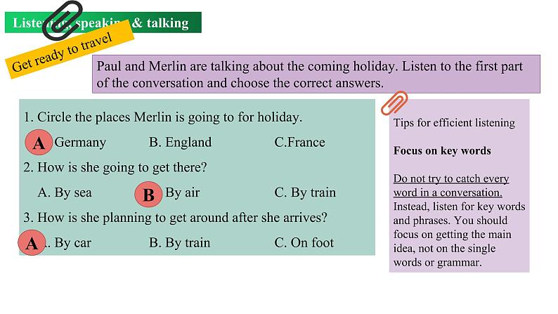 Unit 2 Period 1 Listening and speaking（课件）-2022-2023学年上学期高一英语同步教学备课件（人教版新教材必修第一册）第7页