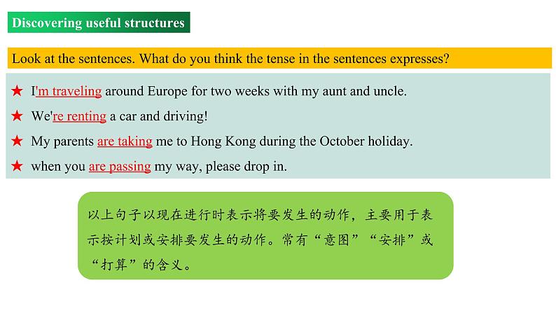 Unit 2 Period 3 Discovering useful structures（课件）-2022-2023学年上学期高一英语同步教学备课件（人教版新教材必修第一册）07