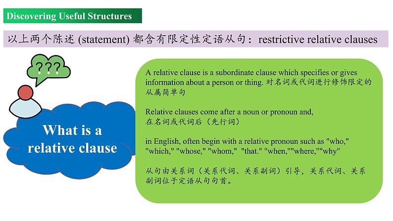 Unit 4 Period 3 Discovering Useful Structures（课件）-2022-2023学年上学期高一英语同步教学备课件（人教版新教材必修第一册）05