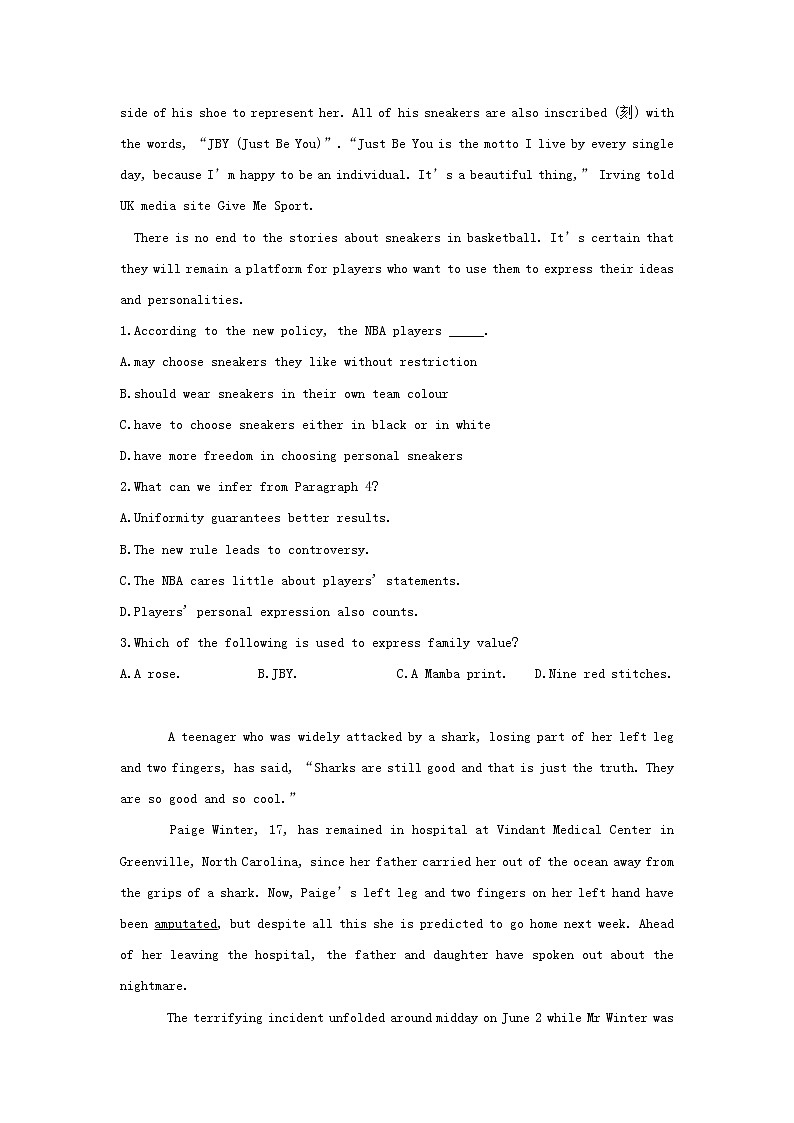 2020_2021学年高中英语寒假作业Unit3B卷含解析外研版选择性必修第一册_第2页