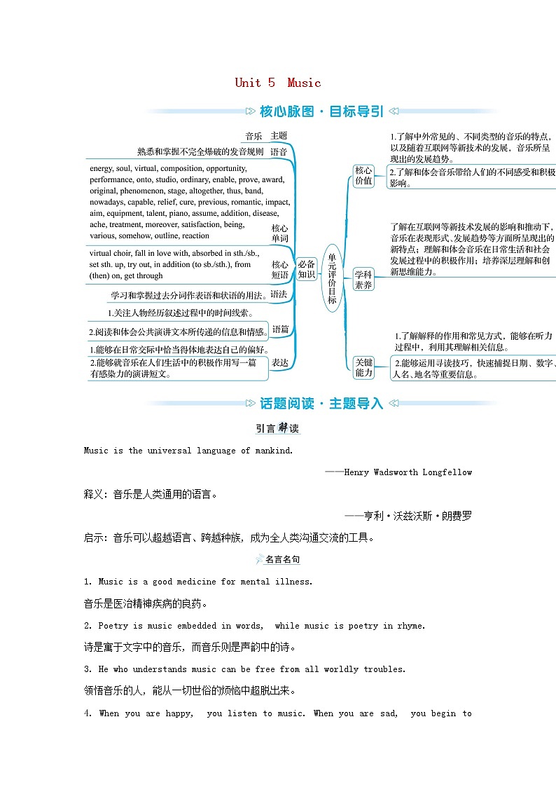 2021_2022新教材高中英语Unit5Music学案新人教版必修第二册01