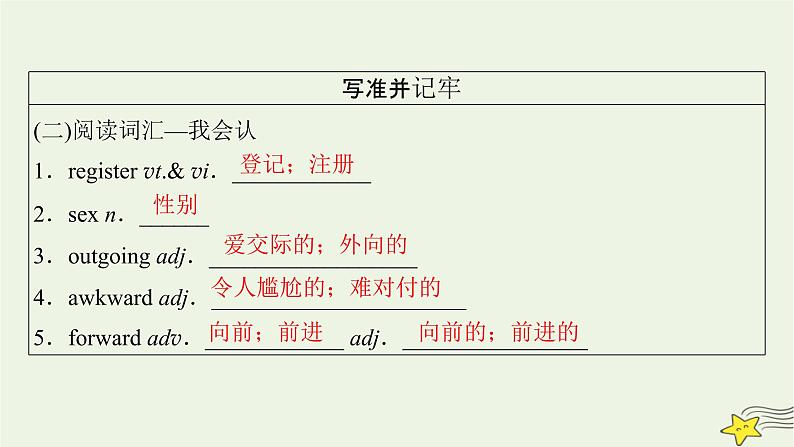 （新高考）2023版高考英语一轮总复习 Welcome Unit课件 新人教版必修第一册06