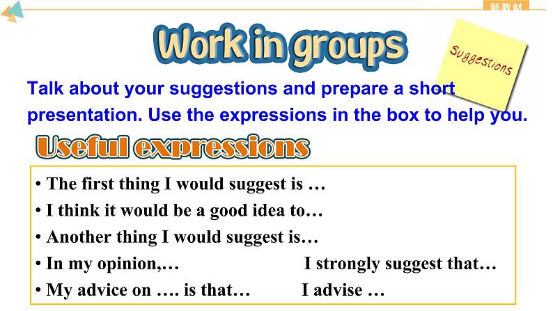 Unit 1 A new start Presenting ideas and Reflection 课件07