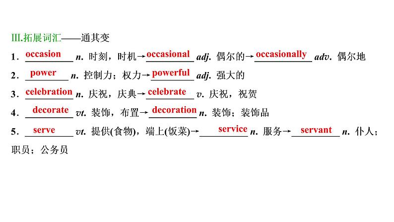 高考英语一轮复习unit 3 celebration课件第7页