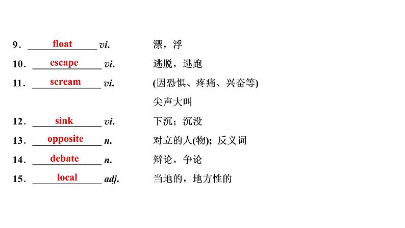 高考英语一轮复习unit 7 the sea课件第6页