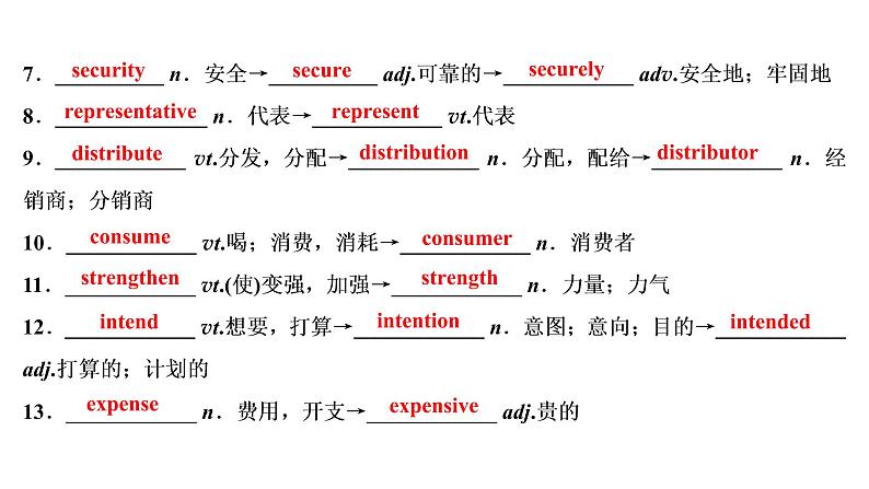 高考英语一轮复习unit 23 conflict课件第8页